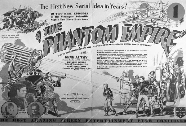 Gene Autry, Frankie Darro, Betsy King Ross - 1935 serial film The Phan ...
