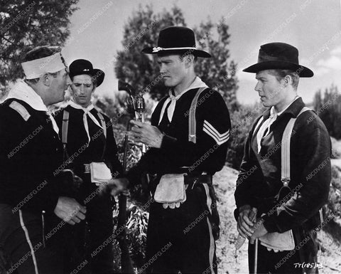 Chuck Connors in cavalry garb from western film Tomahawk Trail 764-27