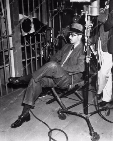 MGM director Frank Tuttle sitting down on set 884-33