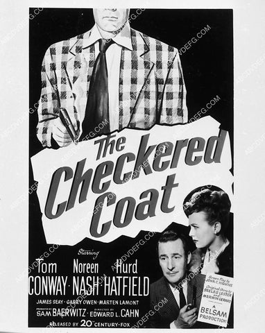 ad slick Tom Conway NoreenNash film The Checkered Coat 1969-01
