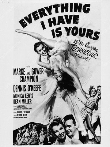 ad slick Marge & Gower Champion film Everything I Have Is Yours 2071a-01