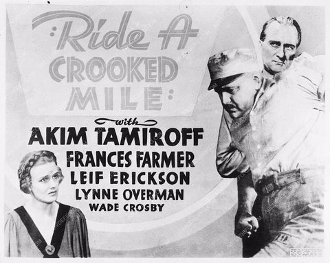 Akim Tamiroff Frances Farmer add slickRide a Crooked Mile 2771-02