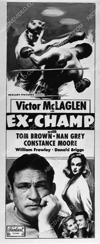 ad slick Victor McLaglen film Ex-Champ 2996-34