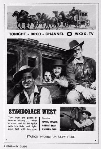 ad slick Wayne Rogers Robert Bray Stagecoach West 3110-29