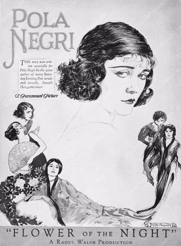 ad slick Pola Negri Flower of the Night 3239-27