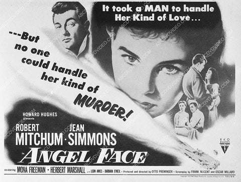 ad slick Robert Mitchum Jean Simmons film Angel Face 3439-05