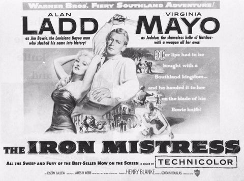 Alan Ladd Virginia Mayo add slick The Iron Mistress 3466-02