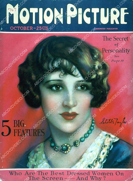 Estelle Taylor Motion Picture magazine cover 35m-17109 – ABCDVDVIDEO