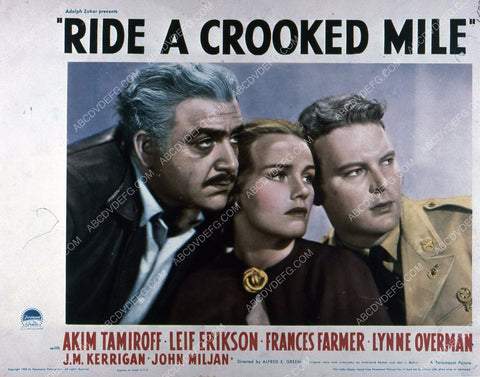 Akim Tamiroff Frances Farmer Leif Erikson film Ride a Crooked Mile 35m-3979