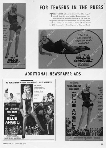 ad slick May Britt film The Blue Angel 3770-23