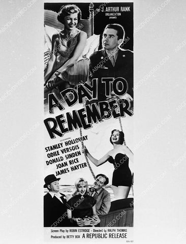 ad slick Stanley Holloway Odile Versois film A Day to Remember 5267-01