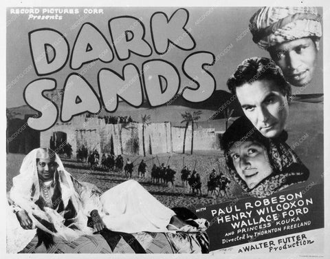 ad slick Paul Robeson film Dark Sands 5798-01