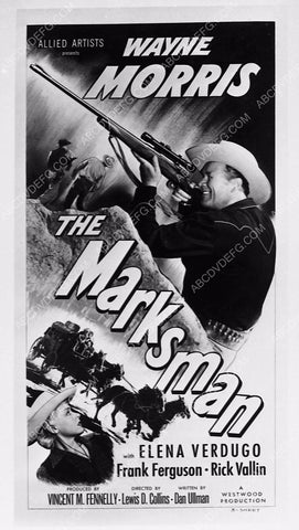 ad slick Wayne Morris film The Marksman 5956-31