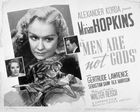 ad slick Miriam Hopkins Men Are Not Gods 7883-29