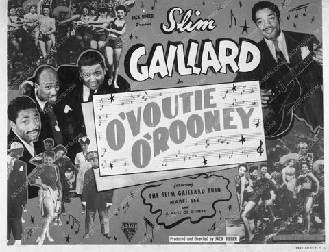 ad slick Slim Gaillard O'vootie O'Rooney 8761-15