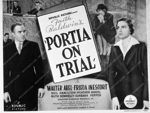 ad slick Walter Abel 'Portia On Trial 8823-12
