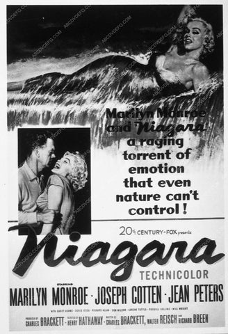 ad slick Marilyn Monroe Joseph Cotton 8911-05
