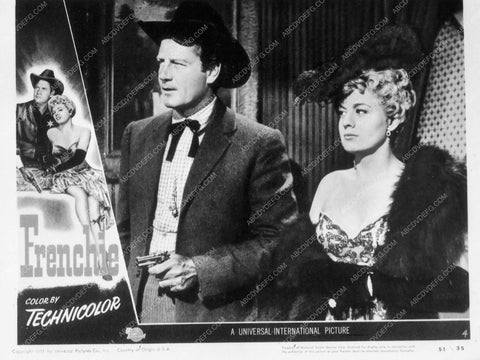 ad slick Shelley Winter Joel McCrea film Frenchie 9021-17