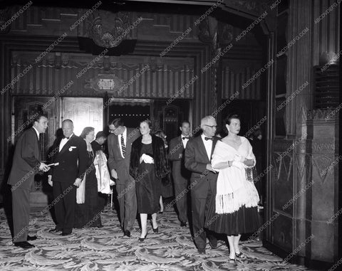 1955 Oscars movie stars arriving at Academy Awards aa1955-44</br>Los Angeles Newspaper press pit reprints from original 4x5 negatives for Academy Awards.