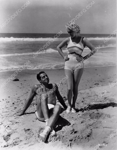 Alice Faye and friend on the beach in their swimwear 8b20-3691