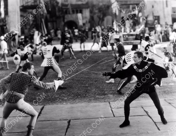 Basil Rathbone fencing sequence film Romeo and Juliet 8b20 9793