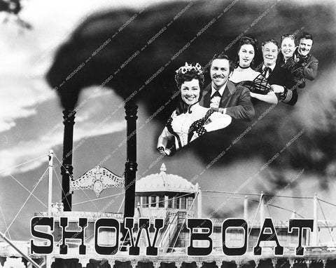 Kathryn Grayson, Ava Gardner, Howard Keel, Joe E Brown, Aqness Moorehead, Robert Sterling - 1951 film Showboat - 0426-011