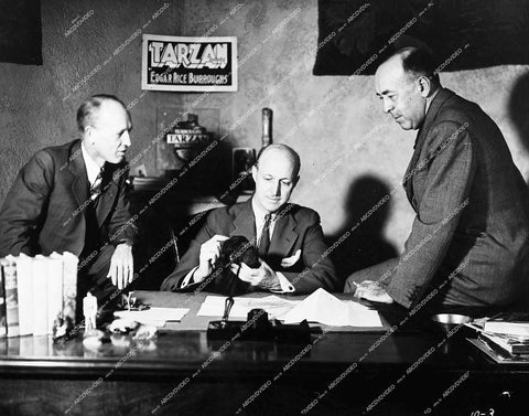 author writer Edgar Rice Burroughs - director Clyde E. Elliott - in a Tarzan themed desk and office - 0428-016