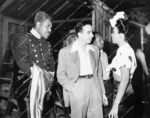 director Vincente Minnelli, Rex Ingram, Lena Horn, Eddie Rochester Anderson - 1943 film Cabin in the Sky - 0432-012