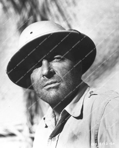 Joseph Allen portrait in pith helmet - 1953 Jungle Jim film Valley of Head hunters - 0435-030