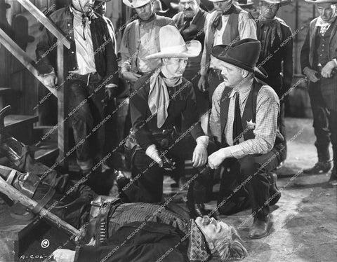 Tim McCoy , unknown actor - 1930's unknown western film - 0443-015