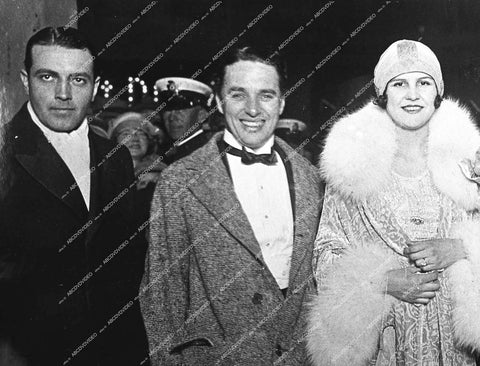 Charles Chaplin, Richard Barthelmess, Lita Grey at some event film premiere maybe - 0451-015