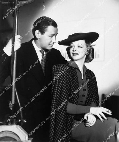 candid Herbert Marshall & Madeleine Carroll on set film I Was a Spy - 11005-007