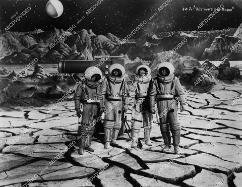 astronauts on the moon classic sci-fi film Destination Moon - 11005-022