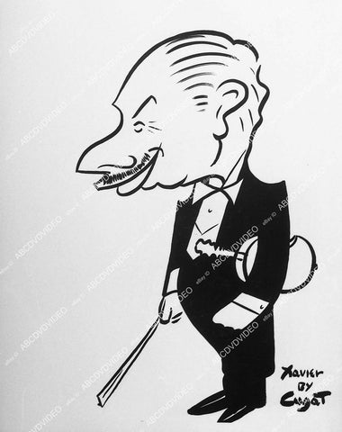 caricature of Xavier Cugat - 11022-023
