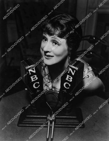 Irene Rich w the NBC microphones - 11031-027