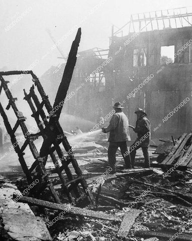 unknown Hollywood Studio backlot fire - 11032-035
