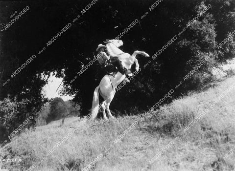 Herb Jeffries on his rearing horse all black cast film Harlem Rides the Range - 11035-002