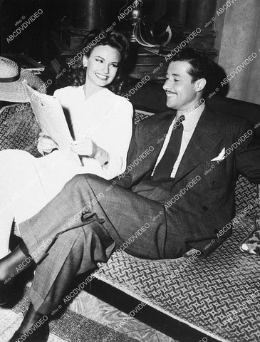 candid Janet Blair, Don Ameche - 11036-035