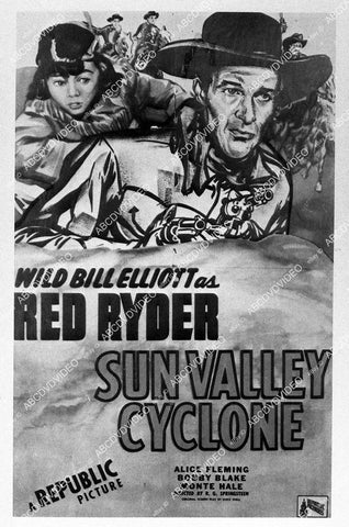 ad slick Bill Elliott film Sun Valley Cyclone - 11036-036