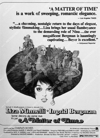 ad slick Liza Minnelli, Ingrid Bergman film A Matter of Time - 11047-034