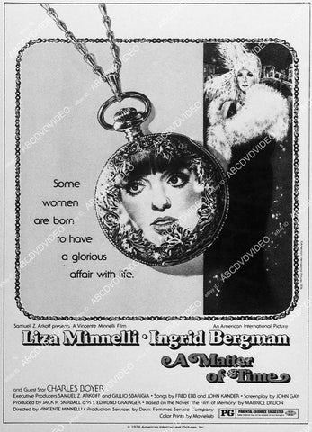 ad slick Liza Minnelli, Ingrid Bergman film A Matter of Time - 11047-035