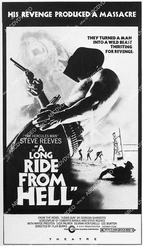 ad slick Steve Reeves film A Long Ride from Hell - 11048-036