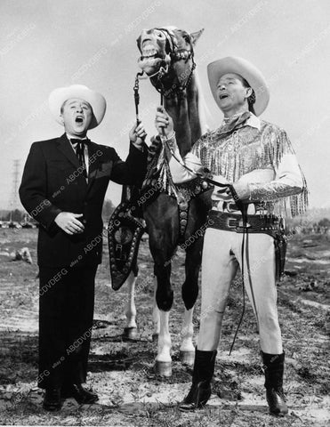 Roy Rogers Trigger and TV show host George Gobel 12146-06
