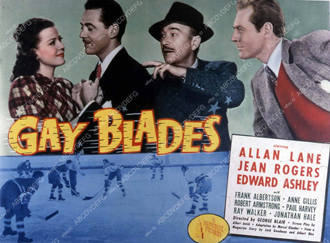 Allan Lane Jean Rogers hockey film Gay Blades 35m-10580