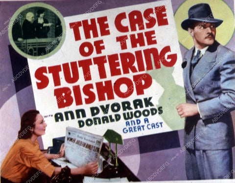 Ann Dvorak Donald Woods film The Case of the Stuttering Bishop 35m-10583
