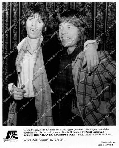 crp-40351 musician rock group The Rolling Stones Mick Jagger, Keith Richards TV documentary The Atlantic Records Story crp-40351