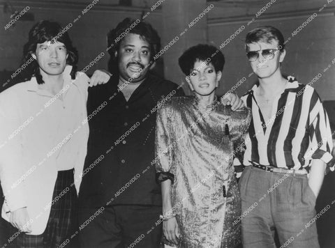 crp-44228 musician singer Mick Jagger, Barry White, David Bowie and someone crp-44228