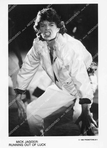 crp-4890 1986 orig photo music rock star Mick Jagger Running Out of Luck crp-4890