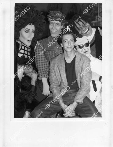 crp-80266 Ron Reagan w Kroft Puppets of Cher, Jack Nicholson, Whoopie Goldberg, Bruce Springsteen TVM Redeye Express crp-80266