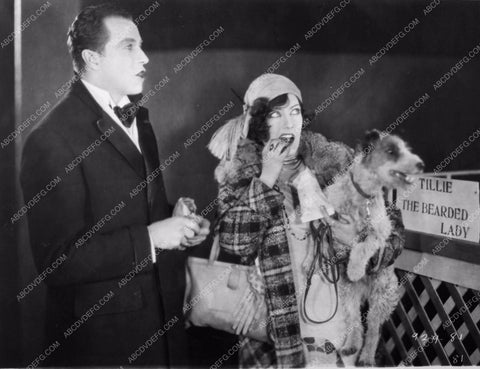 Gloria Swanson with cute pup silent film Fine Manners 76-10